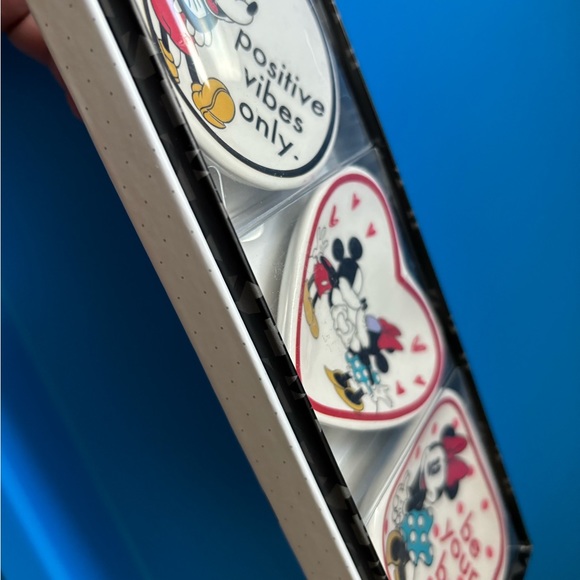 Disney Mickey and Minnie Mouse Jewelry Tray, Ceramic Trinket Dish (Set of 3) - Picture 6 of 9